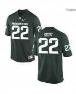 Women's Josiah Scott Michigan State Spartans #22 Nike NCAA Green Authentic College Stitched Football Jersey NB50Z16YE